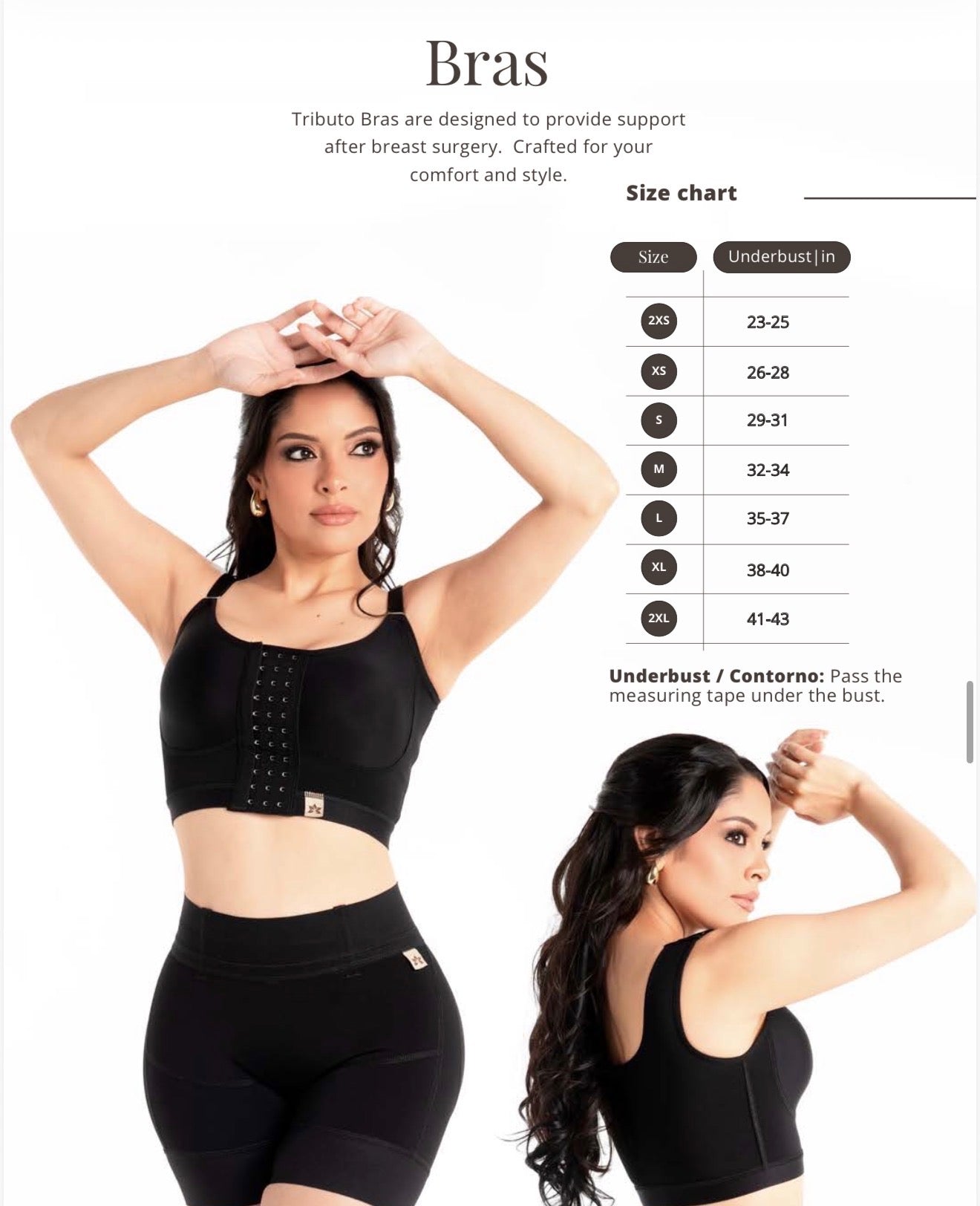 4507 Custom Surgical Bra Thick Straps